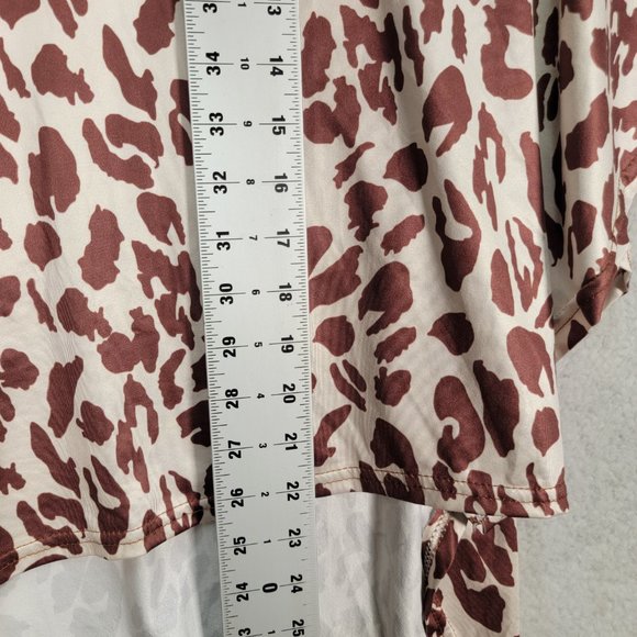 Order Plus Leopard Stretch NEW Pull On Asymmetrical Relaxed Flowy Fairy Skirt - Picture 9 of 16